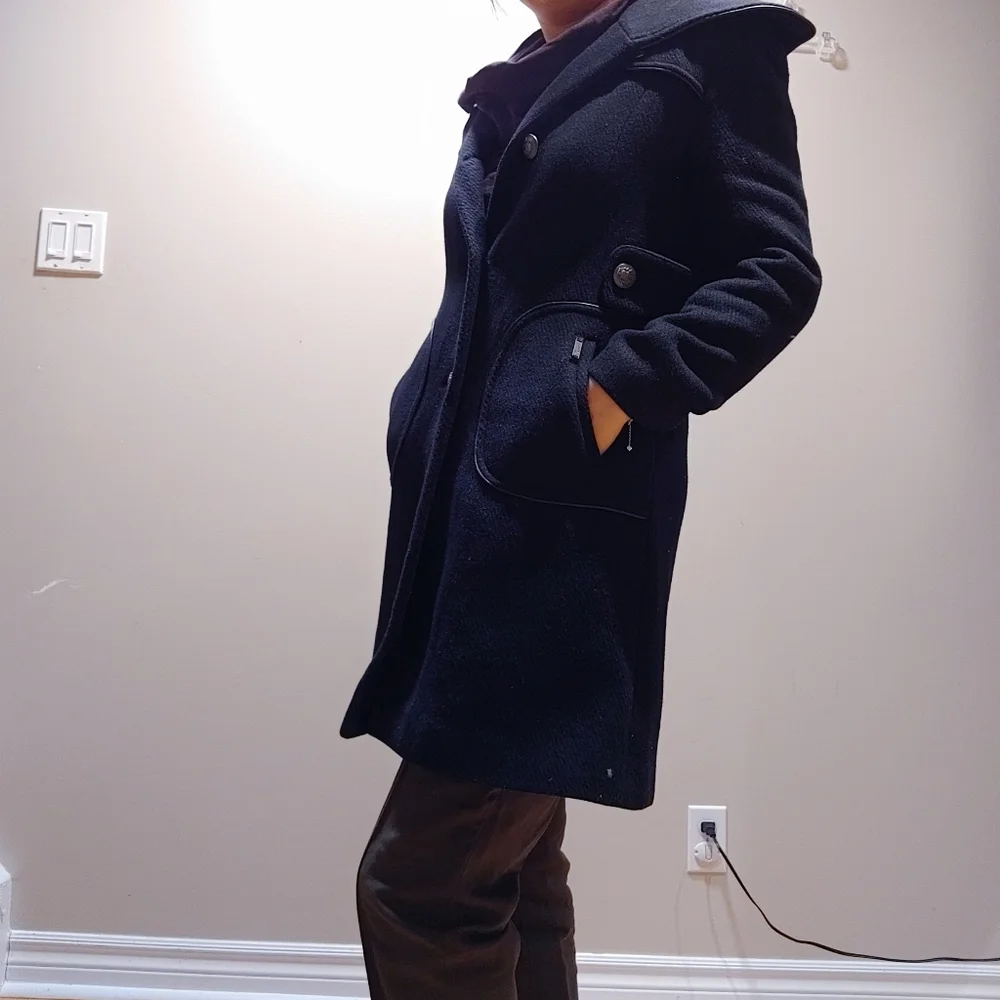 Projek Raw Wool Blend Pea Coat - Picture 7 of 8